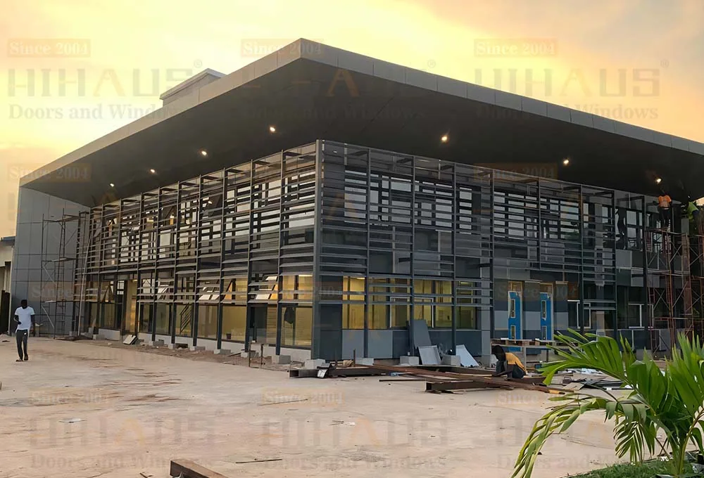 Airport Office Curtain Wall Project of Gambia - HIHAUS project