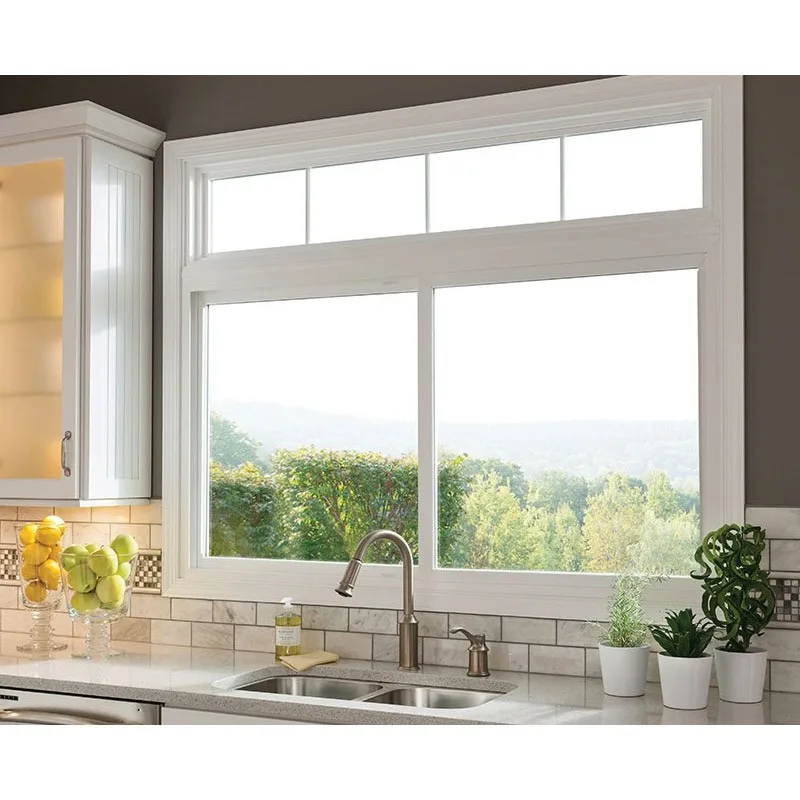 Hihaus New White Cheap Two Track Sliding Bathroom Kitchen Window - HIHAUS