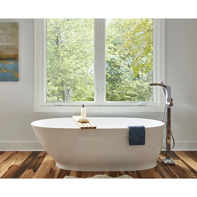 Hihaus New White Cheap Two Track Sliding Bathroom Kitchen Window - HIHAUS