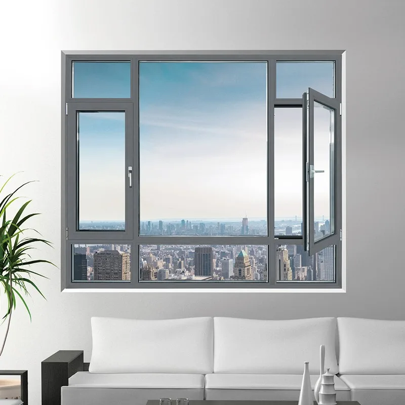 Hihaus Custom Quality Aluminium Side Hung Double Glazed Casement Windows - HIHAUS
