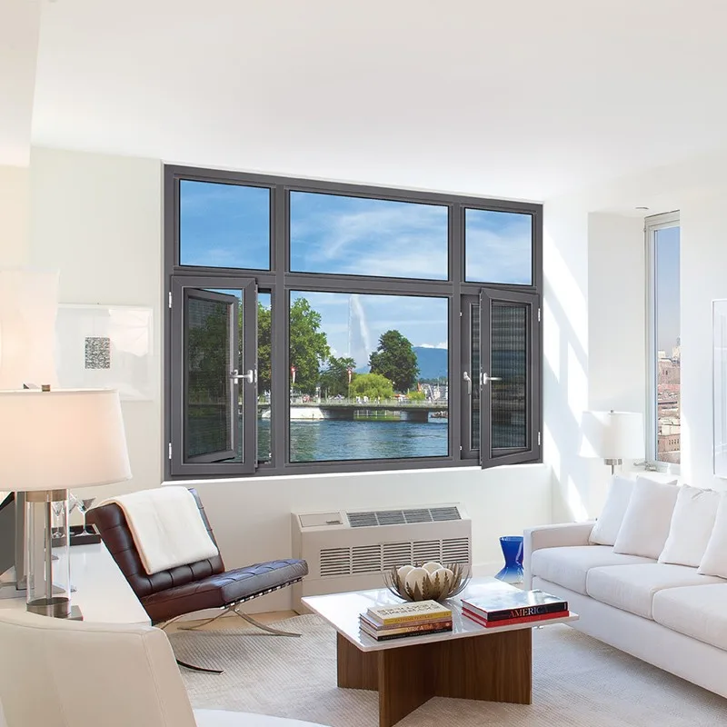 Hihaus Custom Quality Aluminium Side Hung Double Glazed Casement Windows - HIHAUS