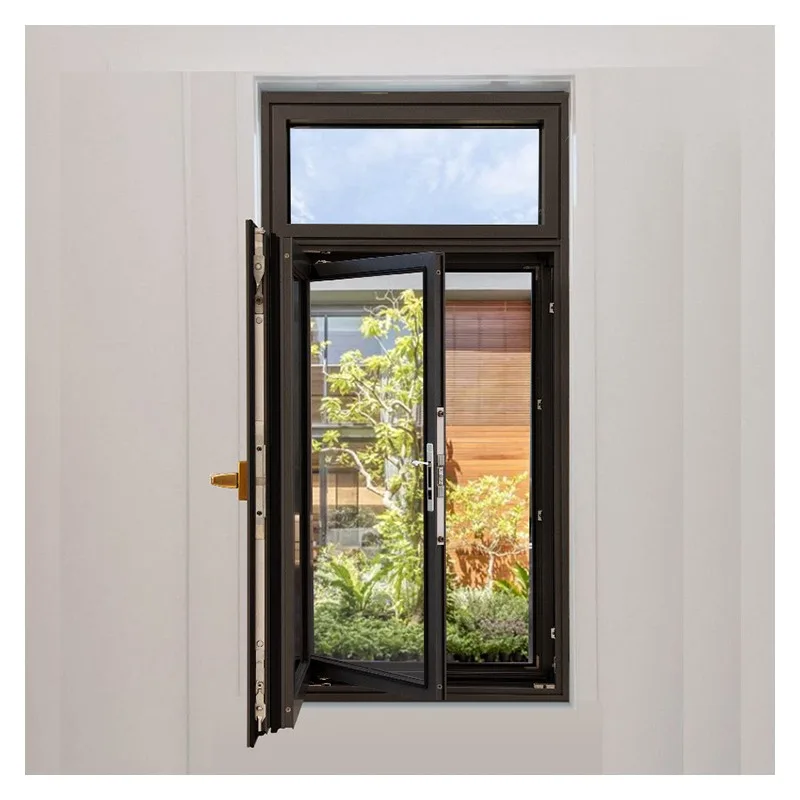 Hihaus Hot Black Aluminum Triple Glazed Tilt And Turn Windows For Sale - HIHAUS
