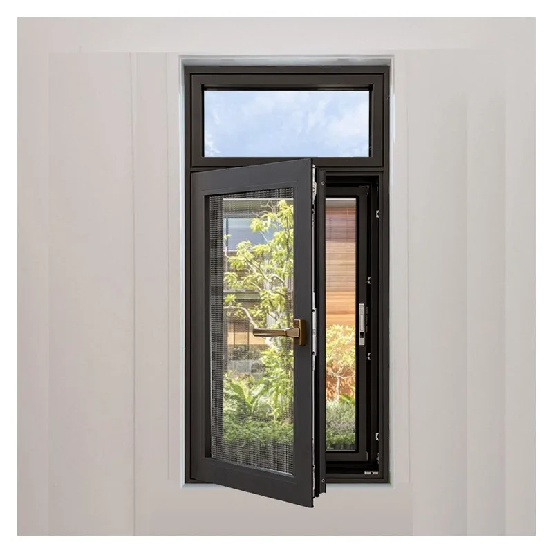 Hihaus Hot Black Aluminum Triple Glazed Tilt And Turn Windows For Sale - HIHAUS