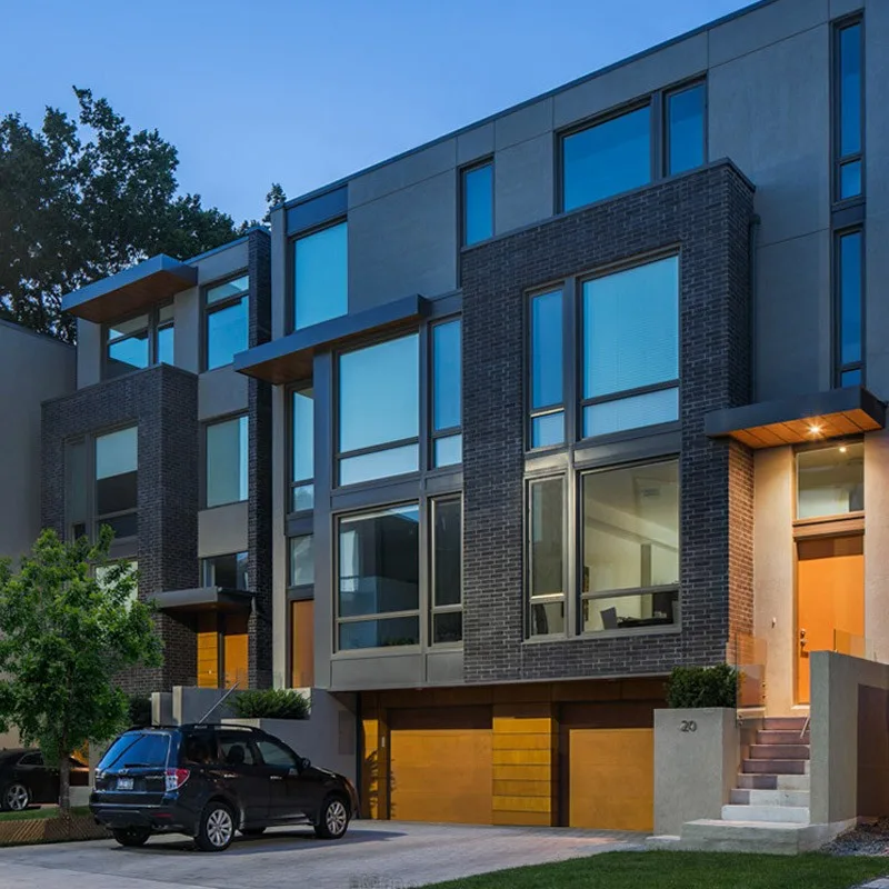 Hihaus Large Commercial Thermally Broken Aluminium Triple Pane Casement Windows - HIHAUS