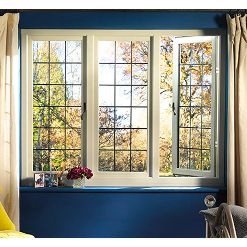 Hihaus Aluminum Bathroom Stormproof Casement Windows With Transom - HIHAUS