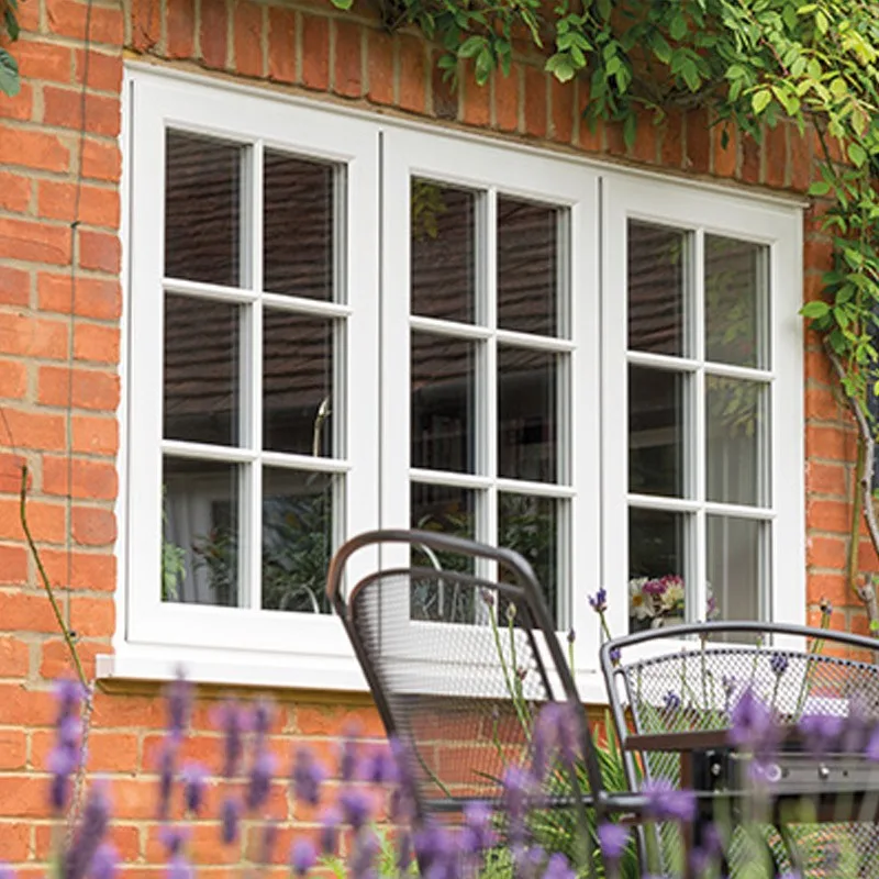 Hihaus Aluminum Bathroom Stormproof Casement Windows With Transom - HIHAUS