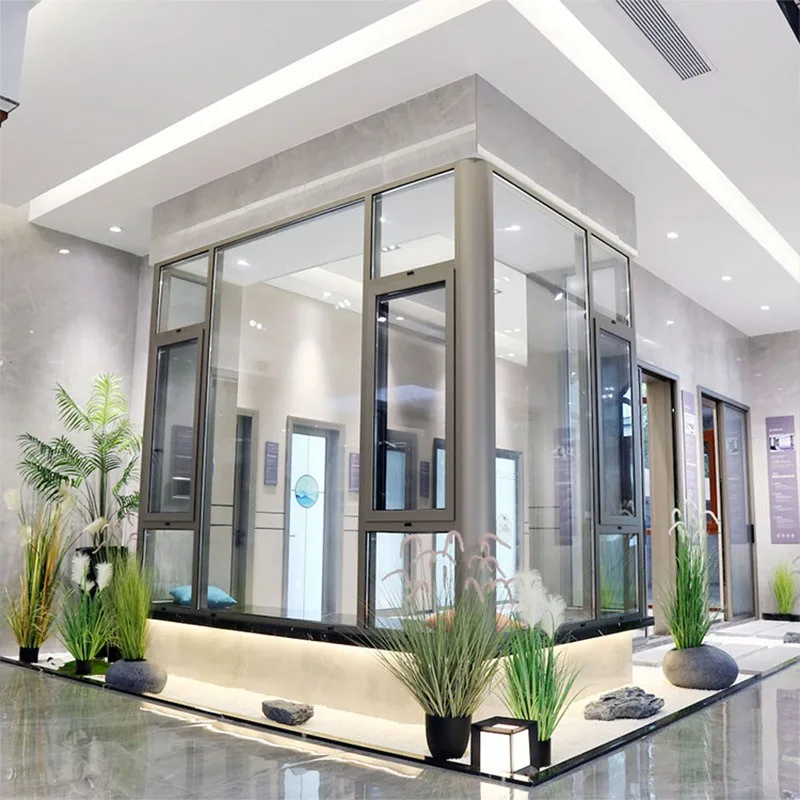 Hihaus Modern Energy Efficient Aluminum Glazed Openable Casement Picture Windows - HIHAUS