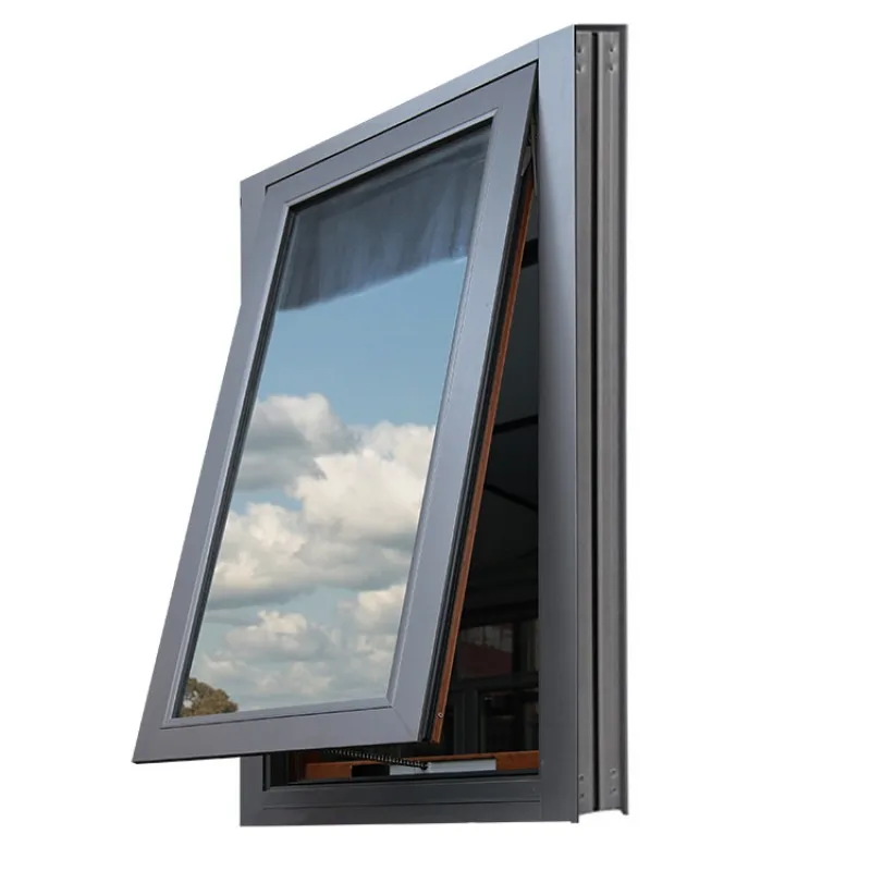 New Aluminum Basement Bathroom Horizontal Awning Casement Window - HIHAUS