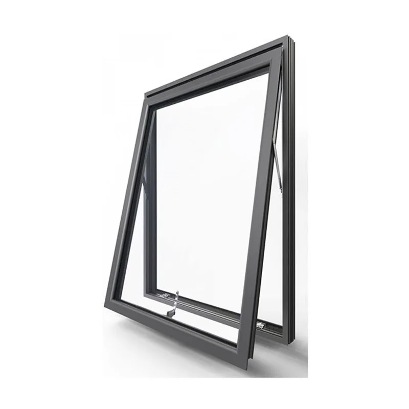 New Aluminum Basement Bathroom Horizontal Awning Casement Window - HIHAUS