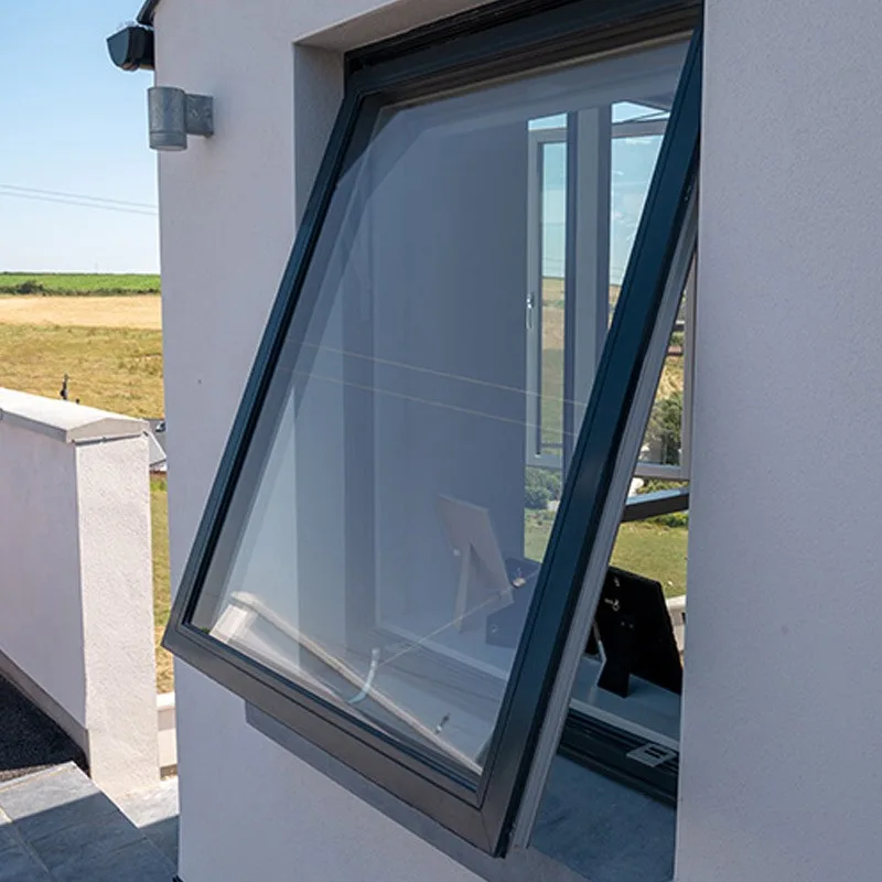 New Aluminum Basement Bathroom Horizontal Awning Casement Window - HIHAUS