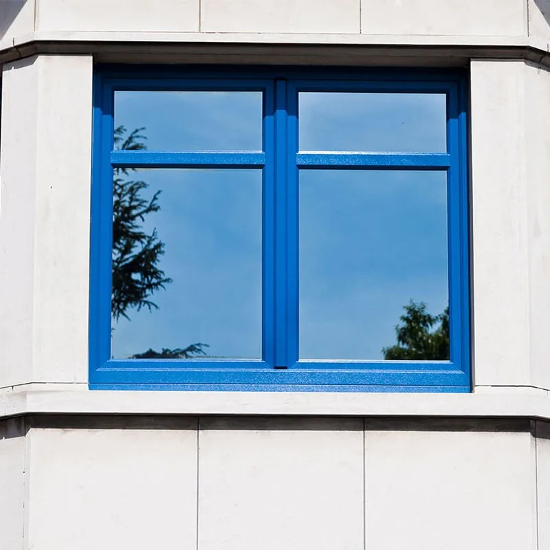 White Vinyl Upvc Pvc Flush Sash French Casement Windows With Grill - HIHAUS