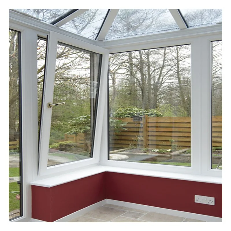 Pvc Upvc Vinyl European Style Double Glazed Tilt And Turn Windows - HIHAUS