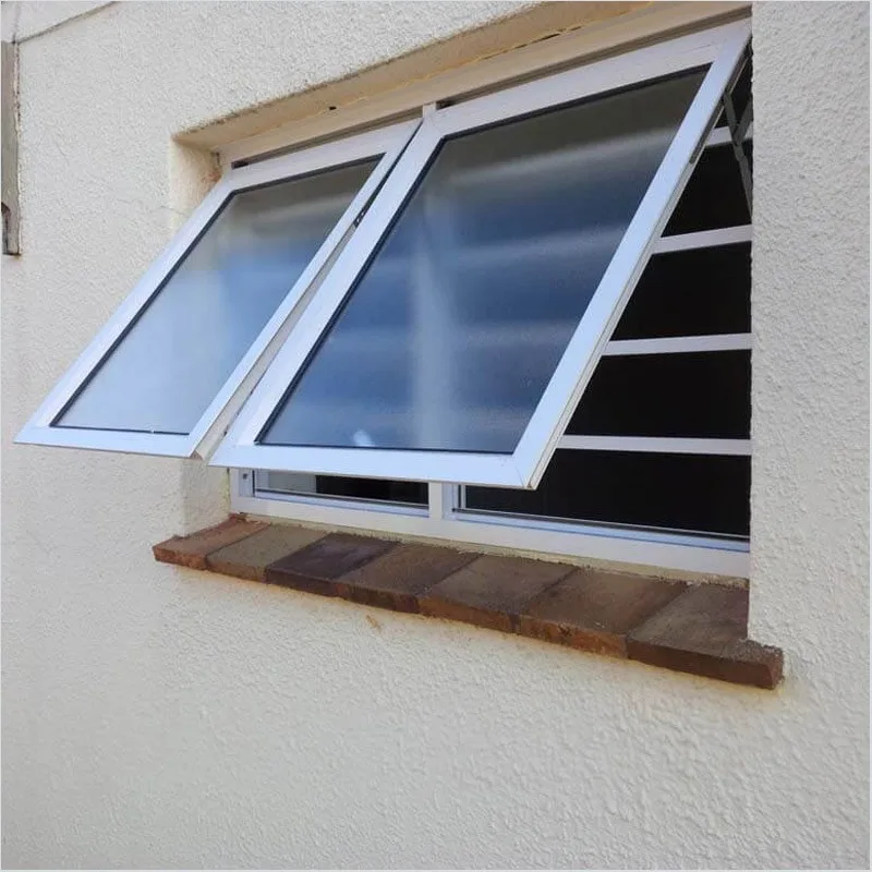 Custom Pvc Upvc Egress Single Hung Vertical Casement Bathroom Awning Window - HIHAUS