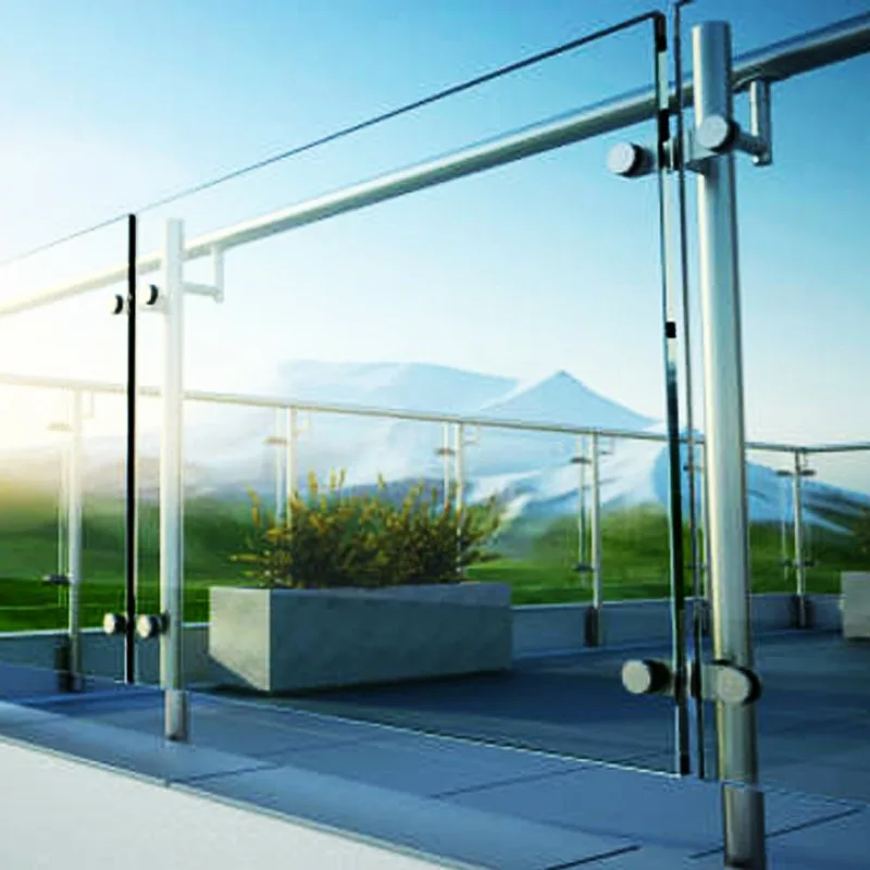 Aluminium Stainless Steel Tempered Glass Deck Balcony Railing Balustrade - HIHAUS
