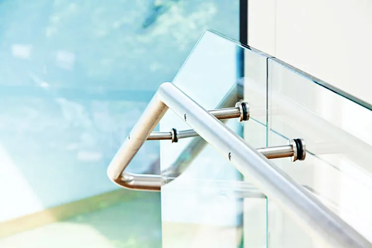 New Aluminum Outdoor Patio Frameless Glass Railing Balustrade - HIHAUS