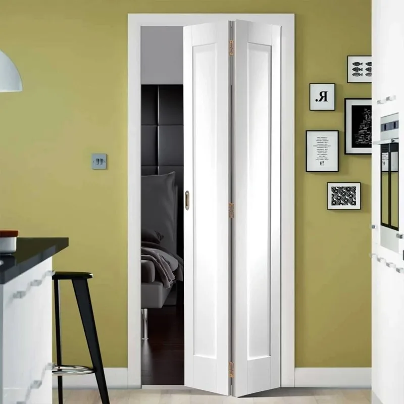 Custom Cheap Bedroom Foldable Interior Bifold Internal Folding Doors - HIHAUS