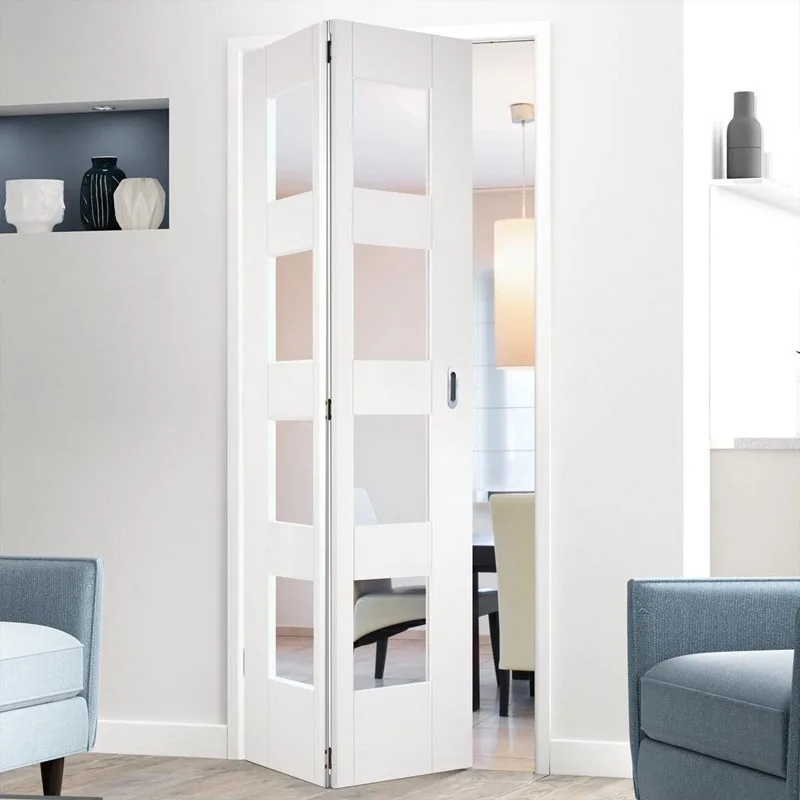 Custom Cheap Bedroom Foldable Interior Bifold Internal Folding Doors - HIHAUS