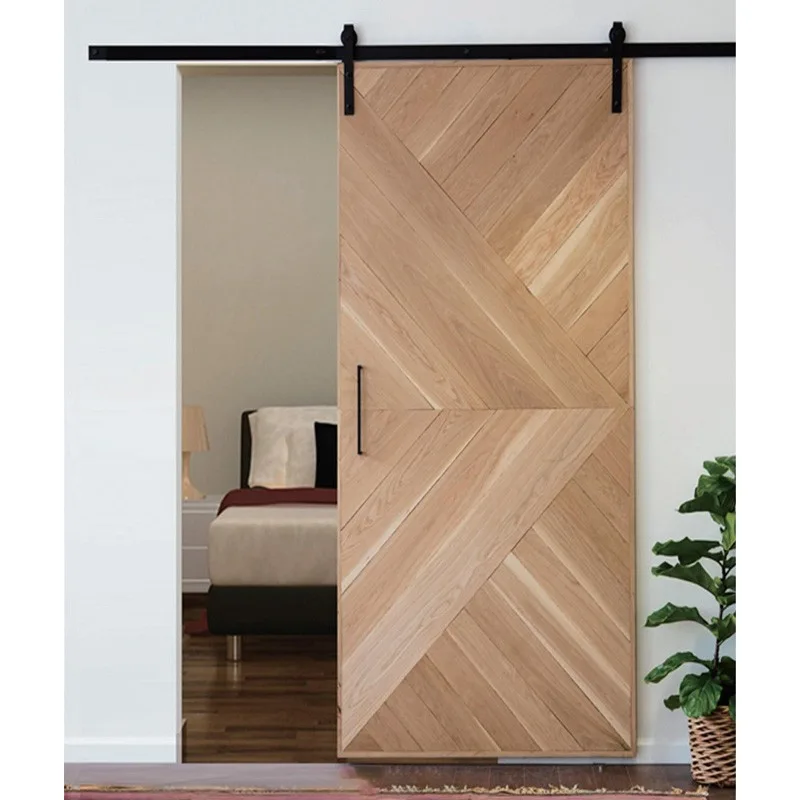 Hihaus New American Interior Single Farm Sliding Barn Door - HIHAUS