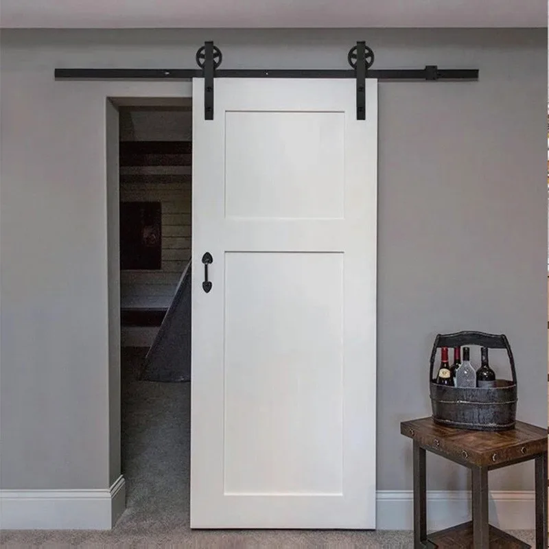 Hihaus New American Interior Single Farm Sliding Barn Door - HIHAUS