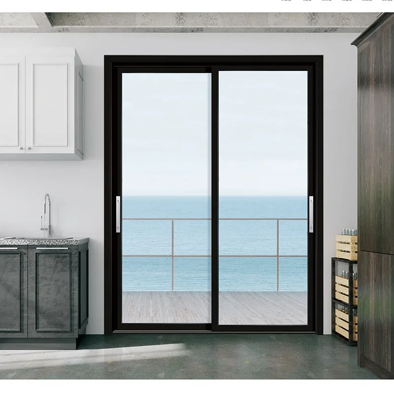 Aluminium Double Interior Cheap Internal Glass Sliding Doors For Kitchen Entrance - HIHAUS