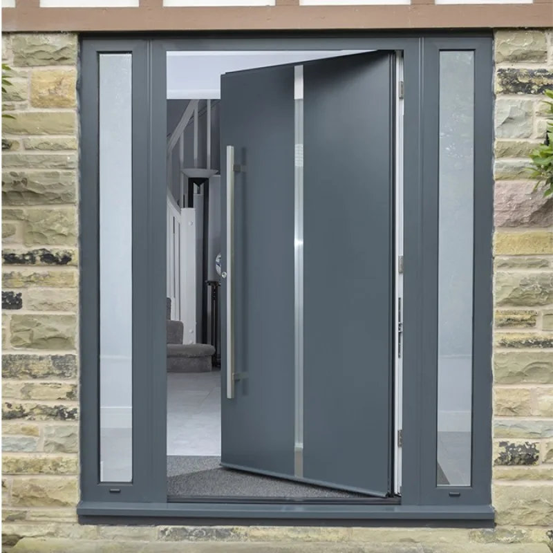 New House Contemporary Aluminum Entry Front Door With Glass - HIHAUS