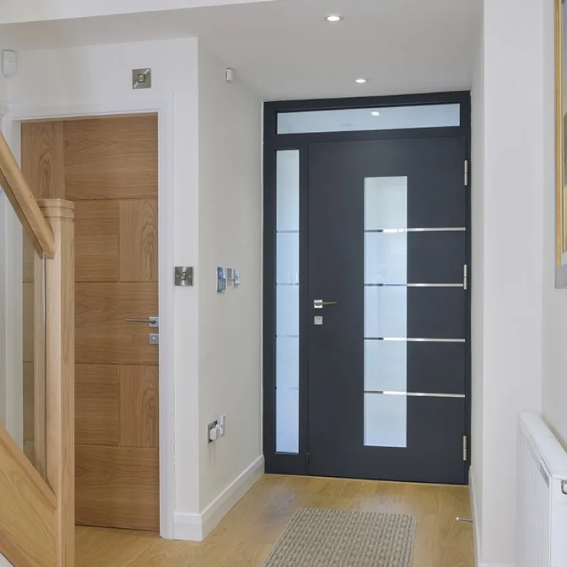 New House Contemporary Aluminum Entry Front Door With Glass - HIHAUS