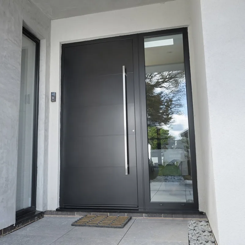 New House Contemporary Aluminum Entry Front Door With Glass - HIHAUS