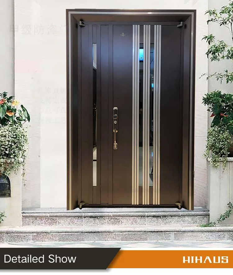 External Domestic Decorative American Safety Steel Security Door For Home - HIHAUS