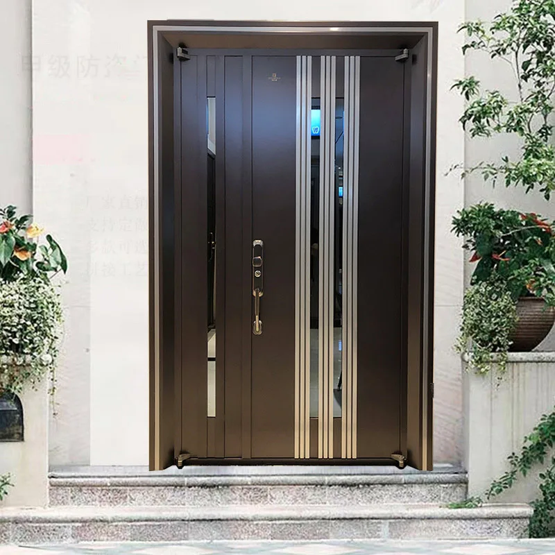 External Domestic Decorative American Safety Steel Security Door For Home - HIHAUS