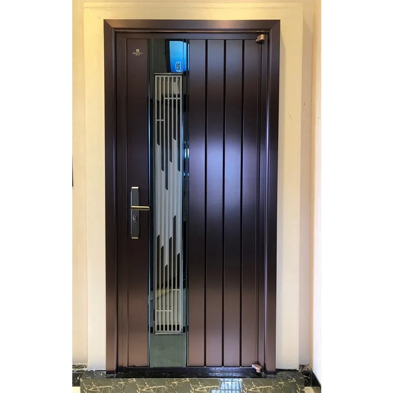 External Domestic Decorative American Safety Steel Security Door For Home - HIHAUS