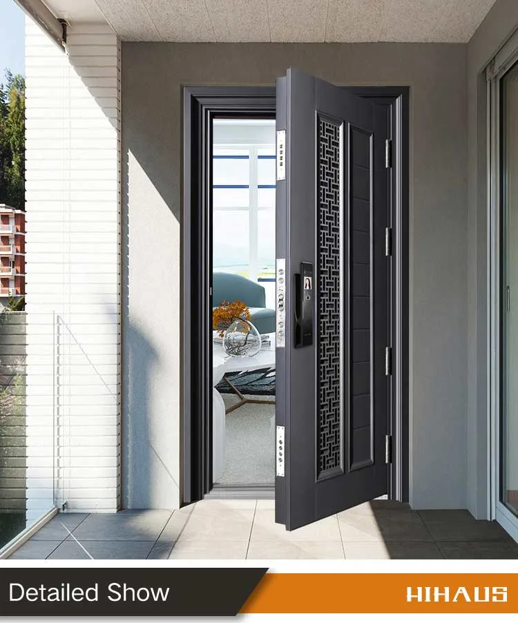 New High Quality Home Modern Steel Security Entry Doors Residential - HIHAUS