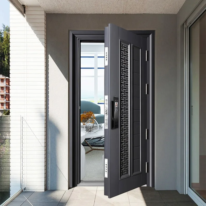 Stainless Steel Heavy Duty Burglar Proof Front Best Security Doors For Homes - HIHAUS