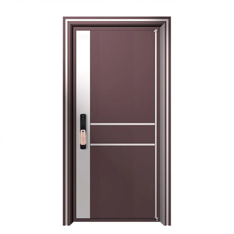 Custom Exterior Security Storm Stainless Steel Entrance Door - HIHAUS