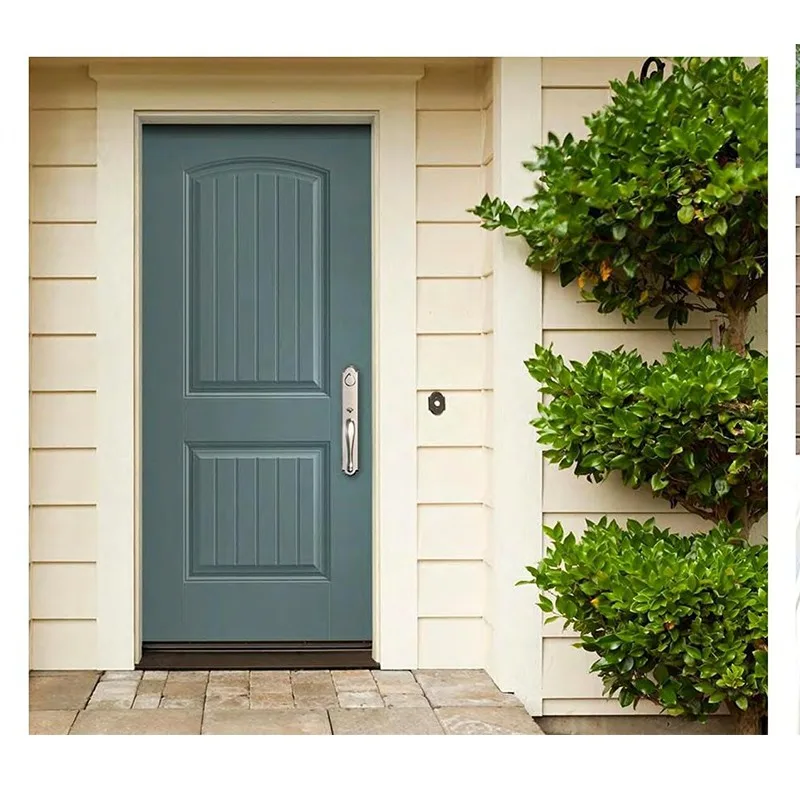 Hot Premium White American House Entrance Steel Wooden Security Doors - HIHAUS