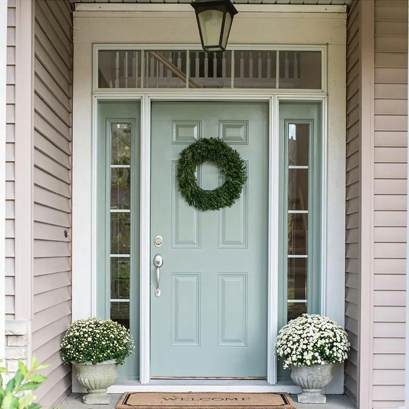 Hot Premium White American House Entrance Steel Wooden Security Doors - HIHAUS