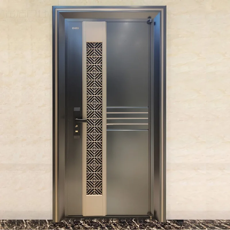 New High Quality Home Modern Steel Security Entry Doors Residential - HIHAUS
