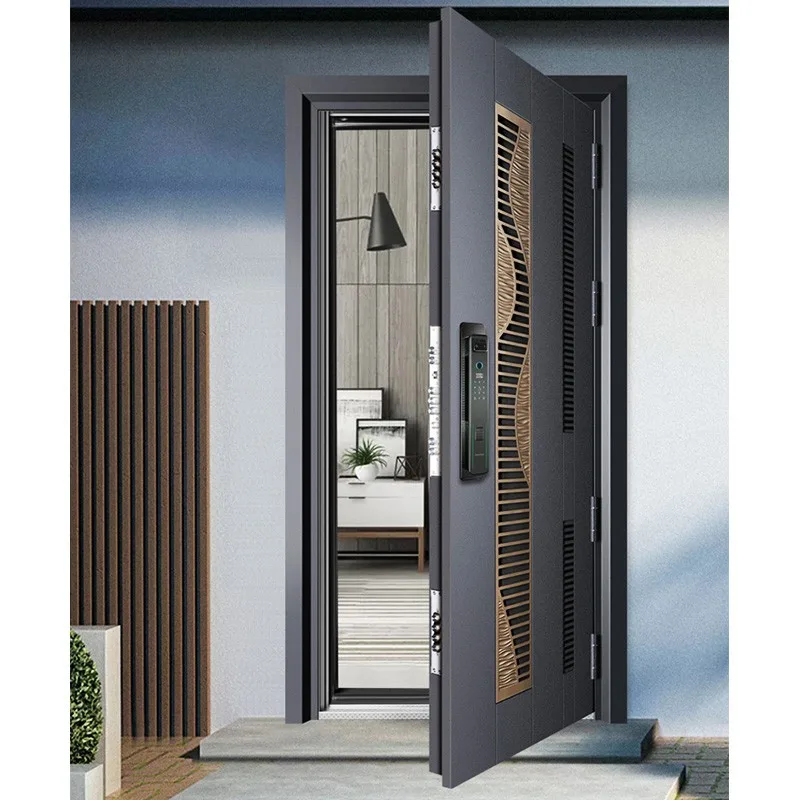 New High Quality Home Modern Steel Security Entry Doors Residential - HIHAUS