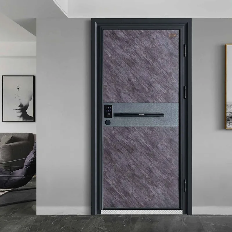 New Custom Luxury Black Unique Internal Bedroom High Security Steel Doors - HIHAUS