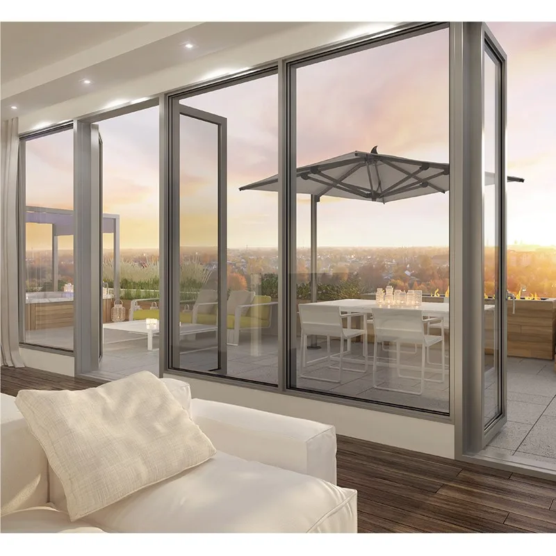 Pvc Upvc Double Glazed Hinged Patio Casement French Doors With Screens - HIHAUS
