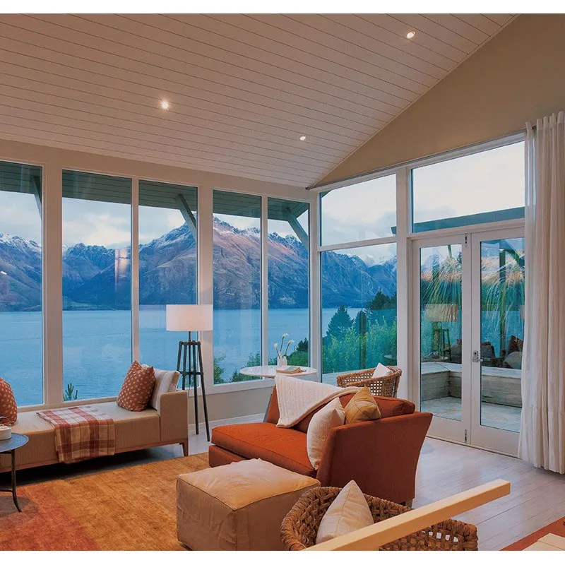 Pvc Upvc Double Glazed Hinged Patio Casement French Doors With Screens - HIHAUS