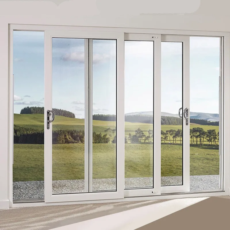Hihaus Hot Pvc Upvc 6 Foot Triple Sliding French Porch Glass Door Exterior - HIHAUS
