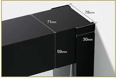 New Custom Shower Wet Room Frameless Sliding Shower Glass Doors - HIHAUS