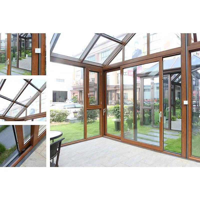 Hihaus Hot Aluminum Winter Glass Sunrooms Patio Sun Porch Enclosures - HIHAUS