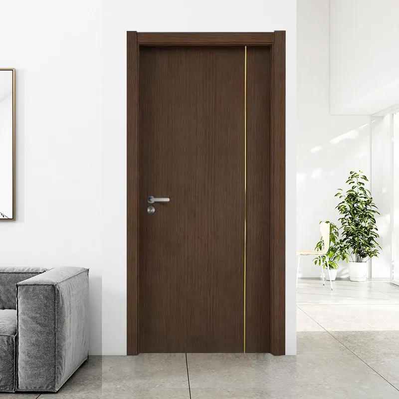 Simple Design 45mm Thick Flush Oak Solid Wooden Interior Wood Door - HIHAUS