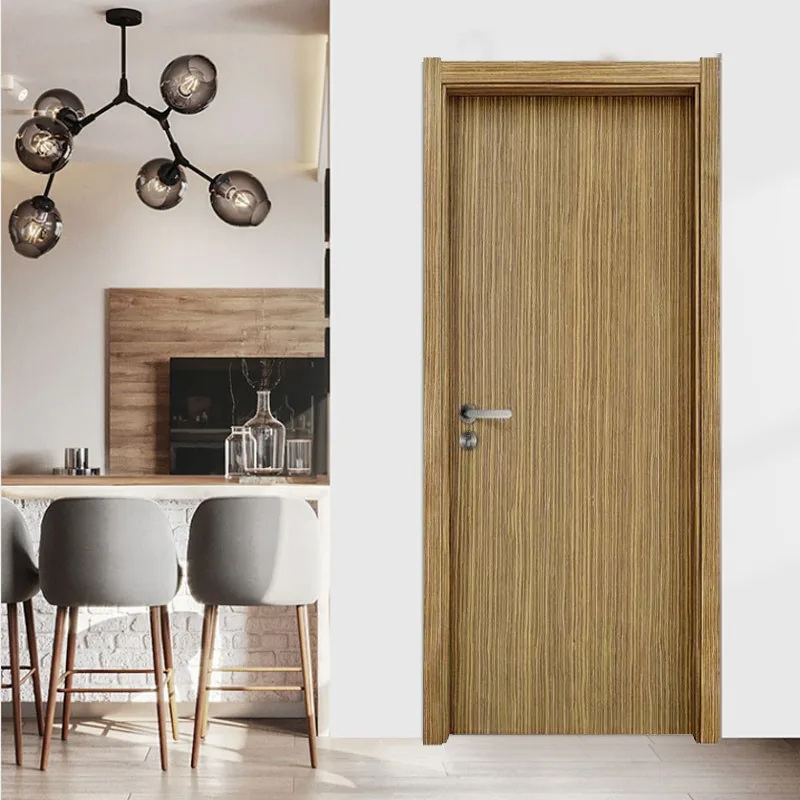 Simple Design 45mm Thick Flush Oak Solid Wooden Interior Wood Door - HIHAUS