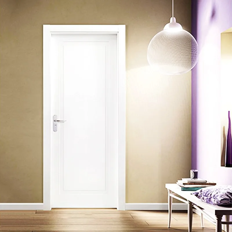 Hihaus Cheap Black Interior Plain Wooden Bedroom Flush Doors For Home - HIHAUS