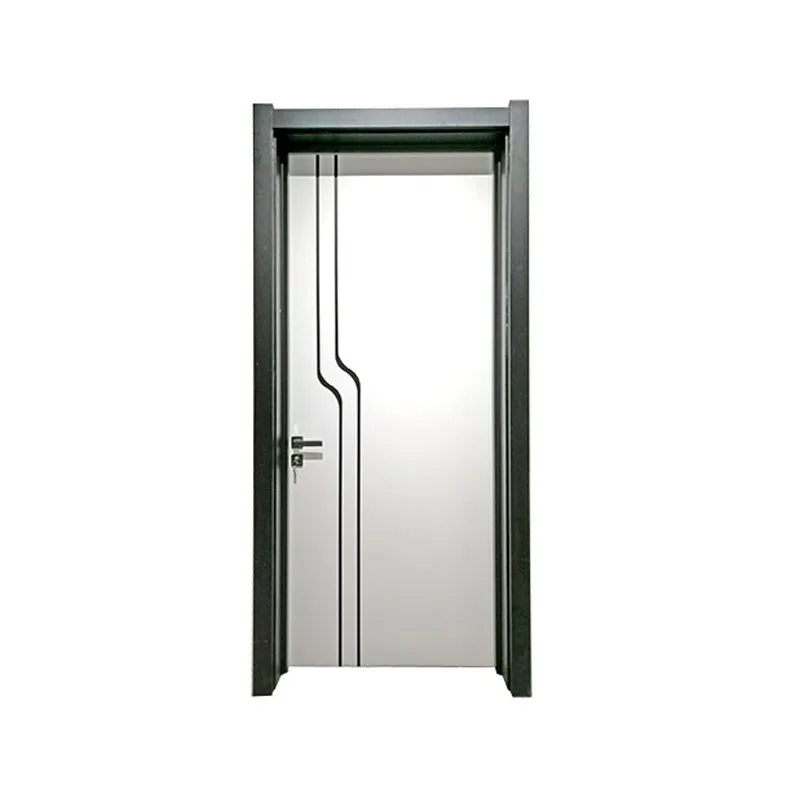 Hihaus Cheap Black Interior Plain Wooden Bedroom Flush Doors For Home - HIHAUS