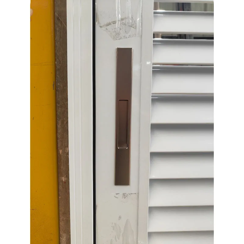 New custom white patio exterior aluminium louver sliding door - HIHAUS