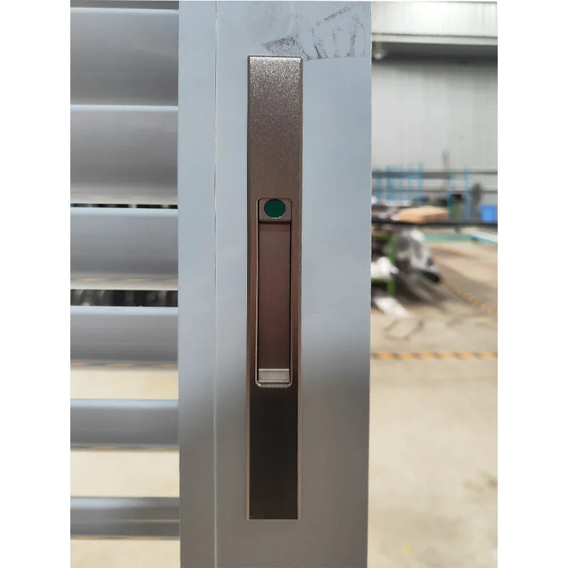 New custom white patio exterior aluminium louver sliding door - HIHAUS