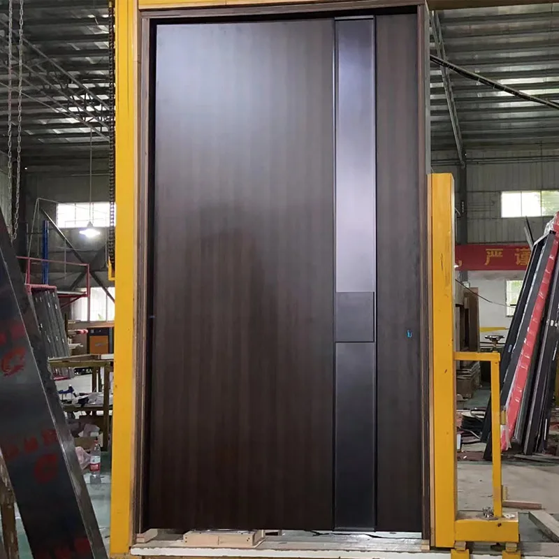 Custom Modern Solid Wood Entry Exterior Front Door Supplier - HIHAUS